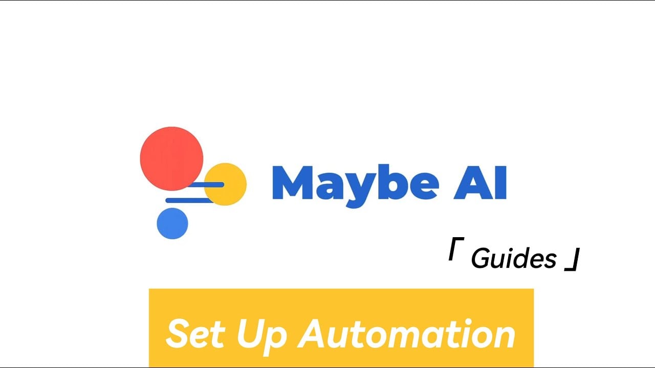 How to Set Up Automation on Maybe AI | Run Workflows on Schedule